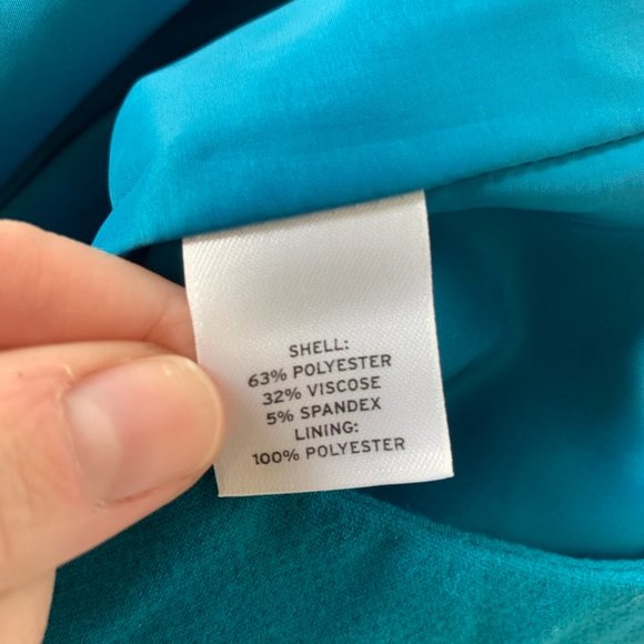 Halogen Pencil Skirt in Teal - Picture 4 of 4